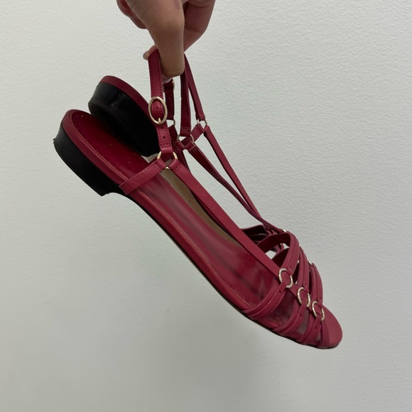 vintage Bally red gladiator sandals - Picture 3 of 7